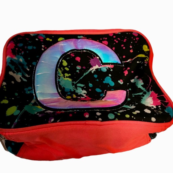 Justice letter C lunch box paint splatter new - Picture 2 of 6